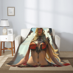 280g 수직 판타지 미녀 프린트 플란넬 담요