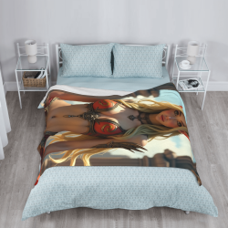 Manta de franela vertical 280g con estampado de belleza fantástica