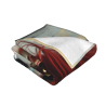 Couverture en flanelle horizontale 280g : Motif de femme rousse mystérieuse