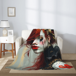 Coperta in flanella morbida 280g stile verticale con stampa unilaterale