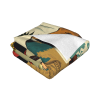 Coperta in flanella da 280g con stampa su un lato (motivo stile Regione Occidentale)