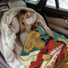 280g Flanell-Decke mit einseitigem Druck (Muster im Stil der Westregion)