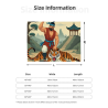 Couverture en flanelle horizontale de 280g avec motif Wu Song combattant le tigre