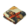 Coperta in flanella 280g stile verticale con motivo del guerriero antico