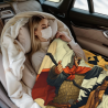 Coperta in pile orizzontale 280g con motivo del generale antico