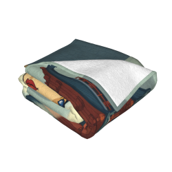 280g Einseitig Bedruckte Flanell-Decke mit Antikem Muster