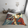 280g Einseitig Bedruckte Flanell-Decke mit Antikem Muster