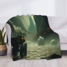 280g horizontale Sci-Fi-bedruckte Flanell-Decke