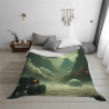 280g horizontale Sci-Fi-bedruckte Flanell-Decke