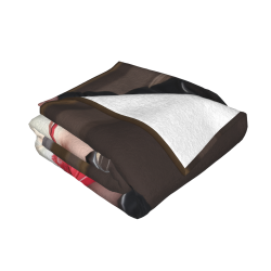 Drap en flanelle doux de 280g (horizontal) avec motif sexy d'anime