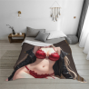 280g Flannel Fuzzy Blanket (Horizontal) with Sexy Anime Pattern
