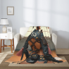 Coperta in flanella verticale 280g con motivo personalizzato anime