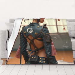 280g horizontale Flanell-Decke mit einzigartigem Anime-Charakter-Druck