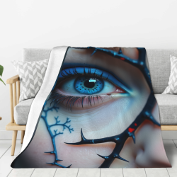 280g vertikale einseitig bedruckte Flanell-Decke (Traumhaftes Auge)