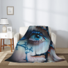 280g vertikale einseitig bedruckte Flanell-Decke (Traumhaftes Auge)