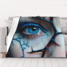 280g horizontale Flanell-Decke: Einzigartiges Augenmuster
