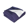 Couverture en flanelle horizontale de 280g imprimée d'un seul côté (Mer nocturne au clair de lune)