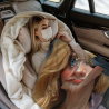 Coperta in flanella orizzontale 280g (Stile con stampa di bella ragazza)