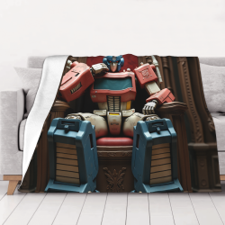 280g Flanell-Decke mit Transformers-Muster, bequem und praktisch