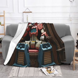 Coperta in flanella 280g con motivo Transformers, comoda e pratica