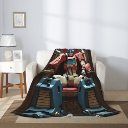 280g 縦型フランネルブランケット トランスフォーマー柄