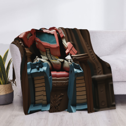 Couverture en flanelle 280g avec motif Transformers, confortable et pratique