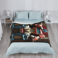 280g Vertikaler Flanell-Decke mit Transformers-Muster