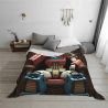 280g Flannel Blanket with Transformers Pattern, Comfortable and Practical