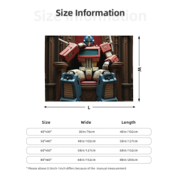 280g Flanell-Decke mit Transformers-Muster, bequem und praktisch