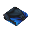 Coperta in flanella verticale 280g stampa farfalla blu