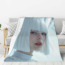 280g Vertical Single - sided Printed Flannel Blanket, Soft and Comfortable