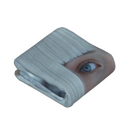 Couverture en flanelle verticale 280g imprimée recto, douce et confortable