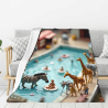 Couverture Amusements d'Été à la Piscine - Flanelle Douillette
