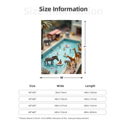 Sommer Pool Spaß Decke - Gemütliche Flanell Decke