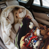 Coperta in flanella verticale 280g con motivo ragazza anime