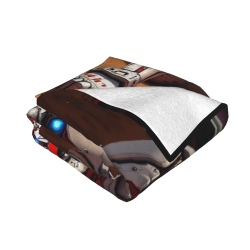 280g Horizontal Anime Girl Print Flannel Blanket