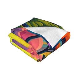 Coperta in flanella paesaggio oceanico onirico - Okomall