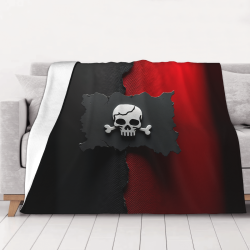 280g Horizontal Pirate - Patterned Flannel Blanket, Warm and Comfortable