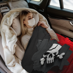 280g Horizontal Pirate - Patterned Flannel Blanket, Warm and Comfortable
