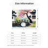 Couverture en flanelle horizontale 280g avec motif de paysage de style chinois