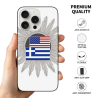 Чехол для iPhone 15 Pro/Pro Max с текстурой перьев - okomall