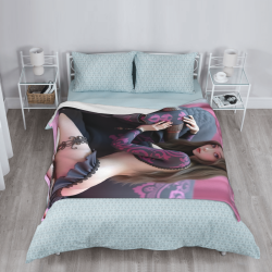 280g vertikale Flanell-Decke mit sexy Charakterdruck