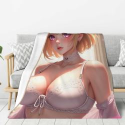 Coperta in flanella tema ragazza anime - Okomall