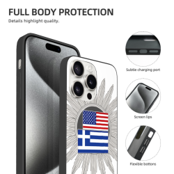 Чехол для iPhone 15 Pro/Pro Max с текстурой перьев - okomall