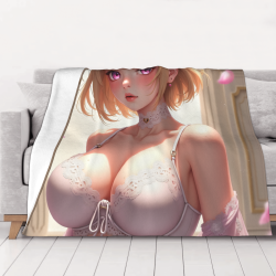 280g 수평 애니메이션 소녀 프린트 플란넬 담요