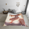 Couette Flanelle avec Impression de Fille Anime 280g