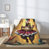 Coperta in flanella verticale 280g con stampa adorabile di maialino