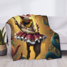 280g horizontale Flanell-Decke mit niedlichem Schweinemuster
