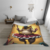 Manta de Flanela Horizontal de 280g con Adorable Estampado de Cerdo