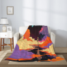 Couverture en flanelle verticale 280g avec motif astronaute